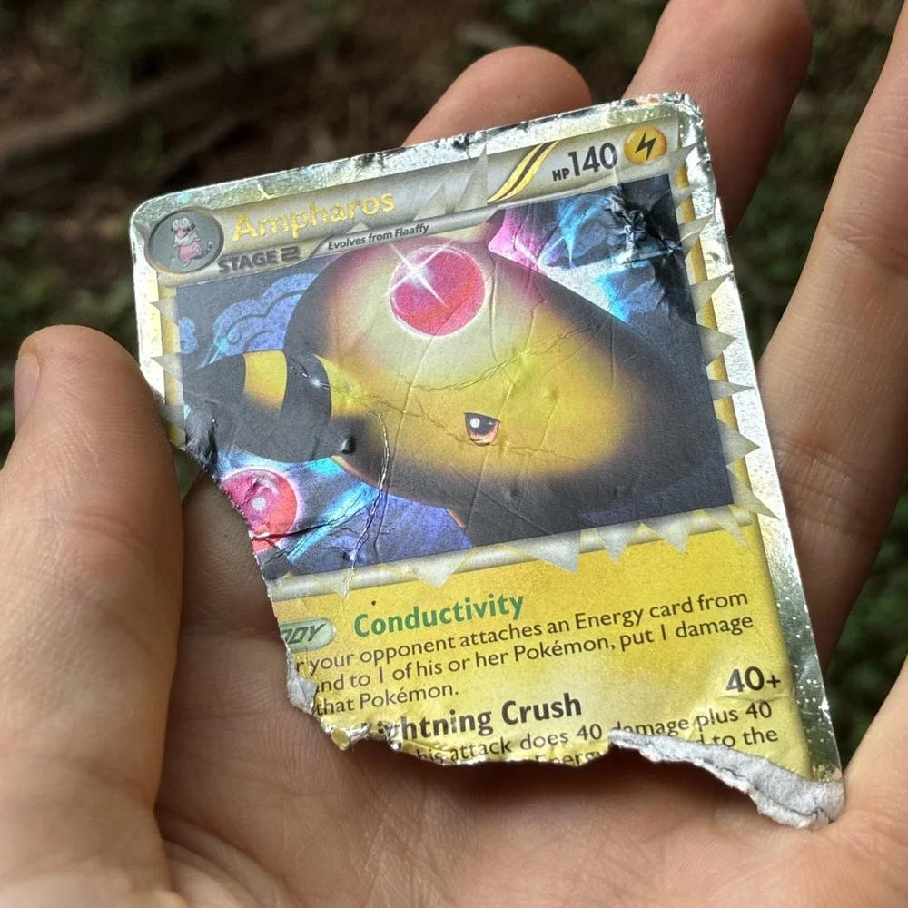 Ampharos (Prime) 105/123 Heartgold & Soulsilver Holo - Damaged Ripped As Is
